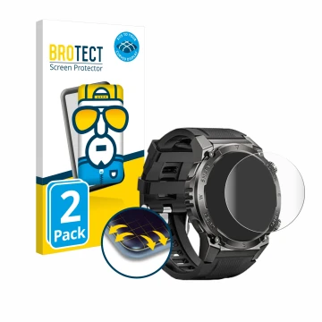 Face avant d’un emballage produit avec le logo de la marque BROTECT. À côté, l’appareil Dekelife G55 1.46