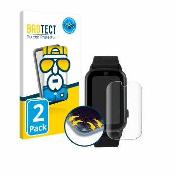 Face avant d’un emballage produit avec le logo de la marque BROTECT. À côté, l’appareil One2Track Connect UP est représenté av