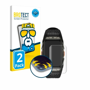 Face avant d’un emballage produit avec le logo de la marque BROTECT. À côté, l’appareil Kospet Tank X2 Ultra est représenté av