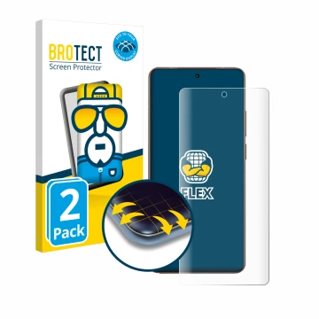 Face avant d’un emballage produit avec le logo de la marque BROTECT. À côté, l’appareil realme GT 7 Pro est représenté avec la