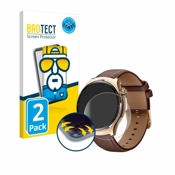 Face avant d’un emballage produit avec le logo de la marque BROTECT. À côté, l’appareil Xiaomi Mibro Lite 3 Pro est représenté