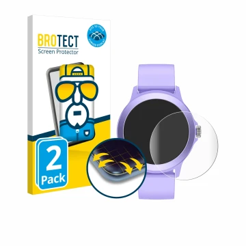 Face avant d’un emballage produit avec le logo de la marque BROTECT. À côté, l’appareil SPC Smartee Duo Vivo 1.27
