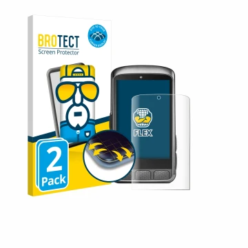 Face avant d’un emballage produit avec le logo de la marque BROTECT. À côté, l’appareil Wahoo Elemnt ACE est représenté avec l