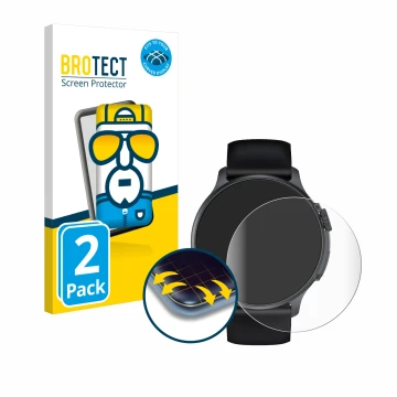 Face avant d’un emballage produit avec le logo de la marque BROTECT. À côté, l’appareil Emporia Smartwatch Watch Joy est repré
