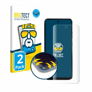 Face avant d’un emballage produit avec le logo de la marque BROTECT. À côté, l’appareil Motorola Moto G34 5G est représenté av