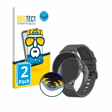 Face avant d’un emballage produit avec le logo de la marque BROTECT. À côté, l’appareil Zppsnfit G1 1.43