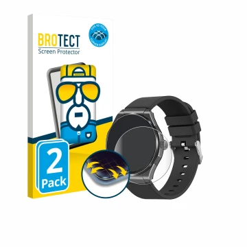Face avant d’un emballage produit avec le logo de la marque BROTECT. À côté, l’appareil Knauermann Pro 3 2024 (rond) est repré