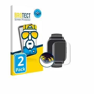 Face avant d’un emballage produit avec le logo de la marque BROTECT. À côté, l’appareil Poounur T80 1.95