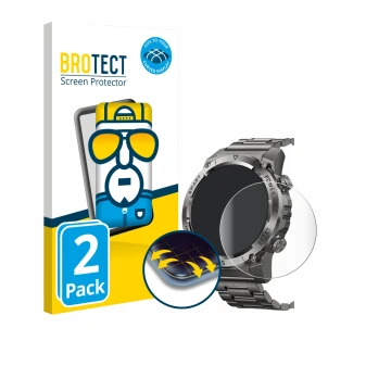 Face avant d’un emballage produit avec le logo de la marque BROTECT. À côté, l’appareil Naixues 55G 1.46