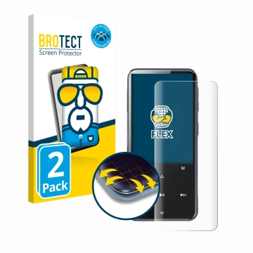 Face avant d’un emballage produit avec le logo de la marque BROTECT. À côté, l’appareil AGPtek M3 est représenté avec la prote