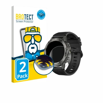 Face avant d’un emballage produit avec le logo de la marque BROTECT. À côté, l’appareil TIMU S81 1.39