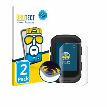 Face avant d’un emballage produit avec le logo de la marque BROTECT. À côté, l’appareil Garmin Edge MTB est représenté avec la