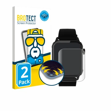 Face avant d’un emballage produit avec le logo de la marque BROTECT. À côté, l’appareil TRAUSI TG08 1.83