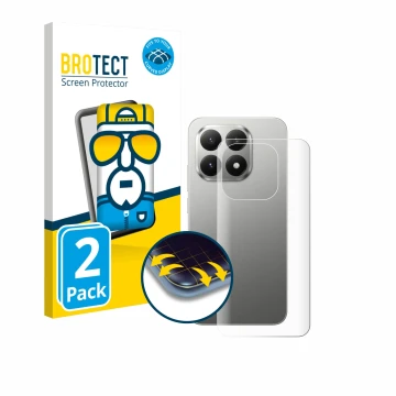 Face avant d’un emballage produit avec le logo de la marque BROTECT. À côté, l’appareil Xiaomi 15T (Arrière) est représenté av