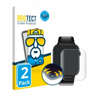 Face avant d’un emballage produit avec le logo de la marque BROTECT. À côté, l’appareil Oukitel V3 1.83
