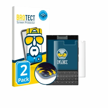 Face avant d’un emballage produit avec le logo de la marque BROTECT. À côté, l’appareil Unihertz Titan 2 est représenté avec l