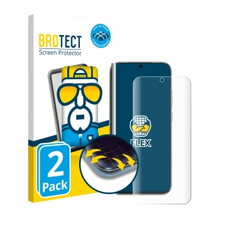 Face avant d’un emballage produit avec le logo de la marque BROTECT. À côté, l’appareil Honor Magic 8 est représenté avec la p