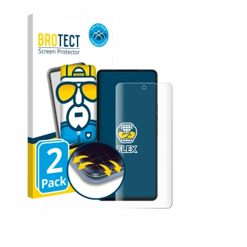 Face avant d’un emballage produit avec le logo de la marque BROTECT. À côté, l’appareil Gigaset GS6 Pro est représenté avec la