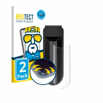 Face avant d’un emballage produit avec le logo de la marque BROTECT. À côté, l’appareil Vorwerk Kobold VK7 est représenté avec