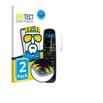 Face avant d’un emballage produit avec le logo de la marque BROTECT. À côté, l’appareil Sofabaton U2 est représenté avec la pr