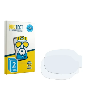 Face avant d’un emballage produit avec le logo de la marque BROTECT. À côté se trouve la protection d’écran correspondante.