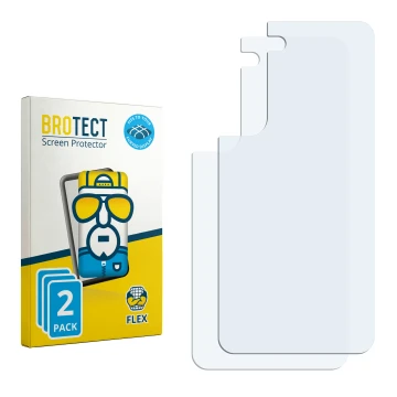 Face avant d’un emballage produit avec le logo de la marque BROTECT. À côté se trouve la protection d’écran correspondante.