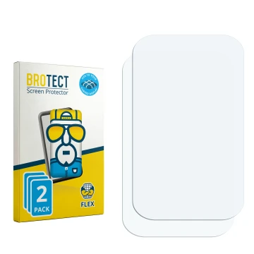 Face avant d’un emballage produit avec le logo de la marque BROTECT. À côté se trouve la protection d’écran correspondante.