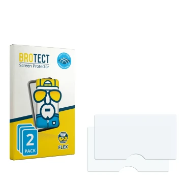Face avant d’un emballage produit avec le logo de la marque BROTECT. À côté se trouve la protection d’écran correspondante.