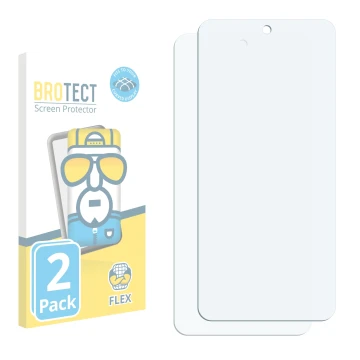 Face avant d’un emballage produit avec le logo de la marque BROTECT. À côté se trouve la protection d’écran correspondante.
