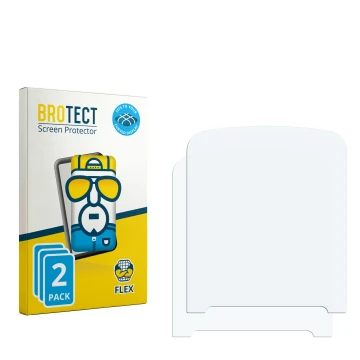 Face avant d’un emballage produit avec le logo de la marque BROTECT. À côté se trouve la protection d’écran correspondante.