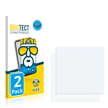 Face avant d’un emballage produit avec le logo de la marque BROTECT. À côté se trouve la protection d’écran correspondante.