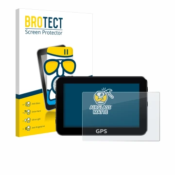 Face avant d’un emballage produit avec le logo de la marque BROTECT. À côté, l’appareil est représenté avec la protection d’éc