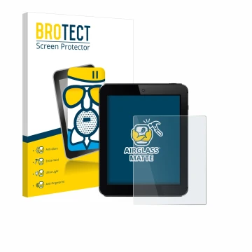 Face avant d’un emballage produit avec le logo de la marque BROTECT. À côté, l’appareil est représenté avec la protection d’éc