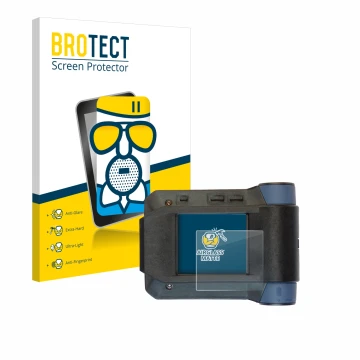 Face avant d’un emballage produit avec le logo de la marque BROTECT. À côté, l’appareil Swissphone s.Quad X15 est représenté a