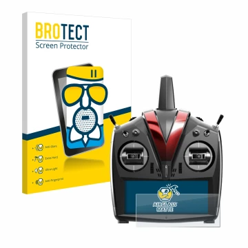 Face avant d’un emballage produit avec le logo de la marque BROTECT. À côté, l’appareil VBar Control Touch est représenté avec