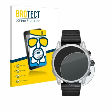 Face avant d’un emballage produit avec le logo de la marque BROTECT. À côté, l’appareil Diesel On Full Guard 2.5 est représent