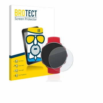 Face avant d’un emballage produit avec le logo de la marque BROTECT. À côté, l’appareil Polar Vantage M est représenté avec la