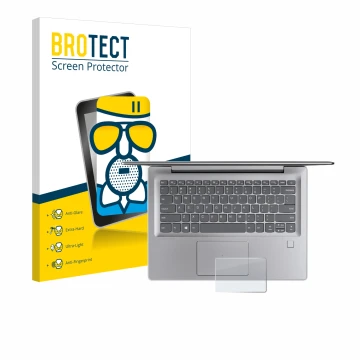 Face avant d’un emballage produit avec le logo de la marque BROTECT. À côté, l’appareil Lenovo IdeaPad 530s (14