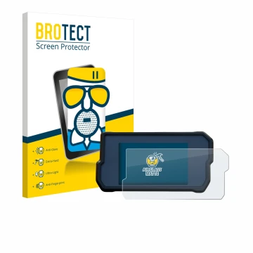 Face avant d’un emballage produit avec le logo de la marque BROTECT. À côté, l’appareil KTM 790 Adventure 2019+ est représenté