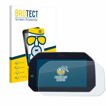 Face avant d’un emballage produit avec le logo de la marque BROTECT. À côté, l’appareil BMW F850GS 2018-2020 Connectivity TFT 