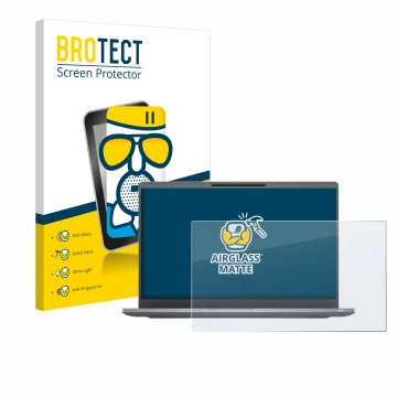 Face avant d’un emballage produit avec le logo de la marque BROTECT. À côté, l’appareil Dell Latitude 7400 Non-Touch est repré