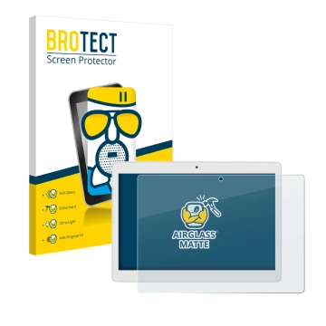 Face avant d’un emballage produit avec le logo de la marque BROTECT. À côté, l’appareil Alldocube M5X Pro est représenté avec 