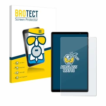 Face avant d’un emballage produit avec le logo de la marque BROTECT. À côté, l’appareil Teclast P10S est représenté avec la pr