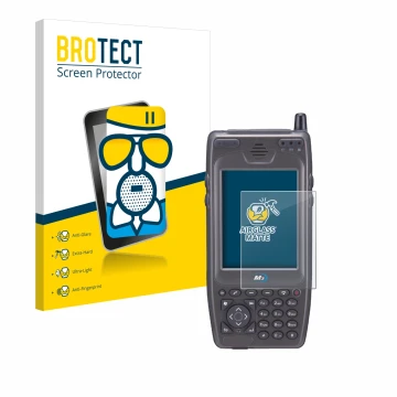 Face avant d’un emballage produit avec le logo de la marque BROTECT. À côté, l’appareil M3 Mobile M3 SKY MC-7500S est représen