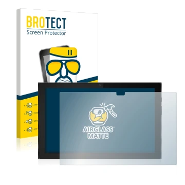 Face avant d’un emballage produit avec le logo de la marque BROTECT. À côté, l’appareil Lenovo IdeaPad Duet 3i (en paysage) es