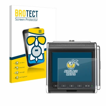 Face avant d’un emballage produit avec le logo de la marque BROTECT. À côté, l’appareil Hasselblad CFV II-2 50C 907X est repré
