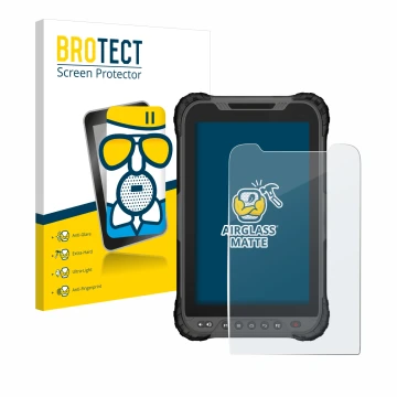 Face avant d’un emballage produit avec le logo de la marque BROTECT. À côté, l’appareil GeoMax Zenius 800 est représenté avec 