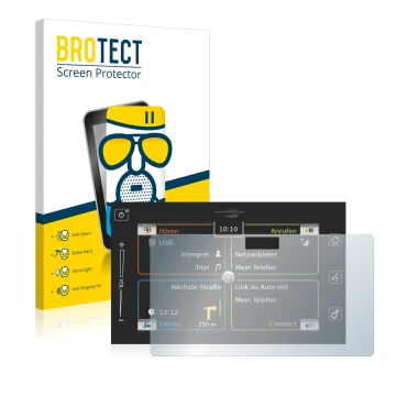 Face avant d’un emballage produit avec le logo de la marque BROTECT. À côté, l’appareil Bosch Suzuki Vitara 1.4 BoosterJet 201