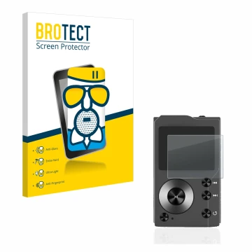 Face avant d’un emballage produit avec le logo de la marque BROTECT. À côté, l’appareil Surfans F20 est représenté avec la pro