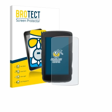 Face avant d’un emballage produit avec le logo de la marque BROTECT. À côté, l’appareil Hammerhead Karoo 2 est représenté avec